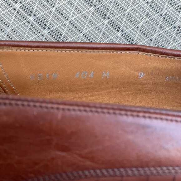 Mezlan Brown Leather Tassel Loafers Men's Size 9 Slip On Shoes Handmade in Spain - Picture 10 of 10